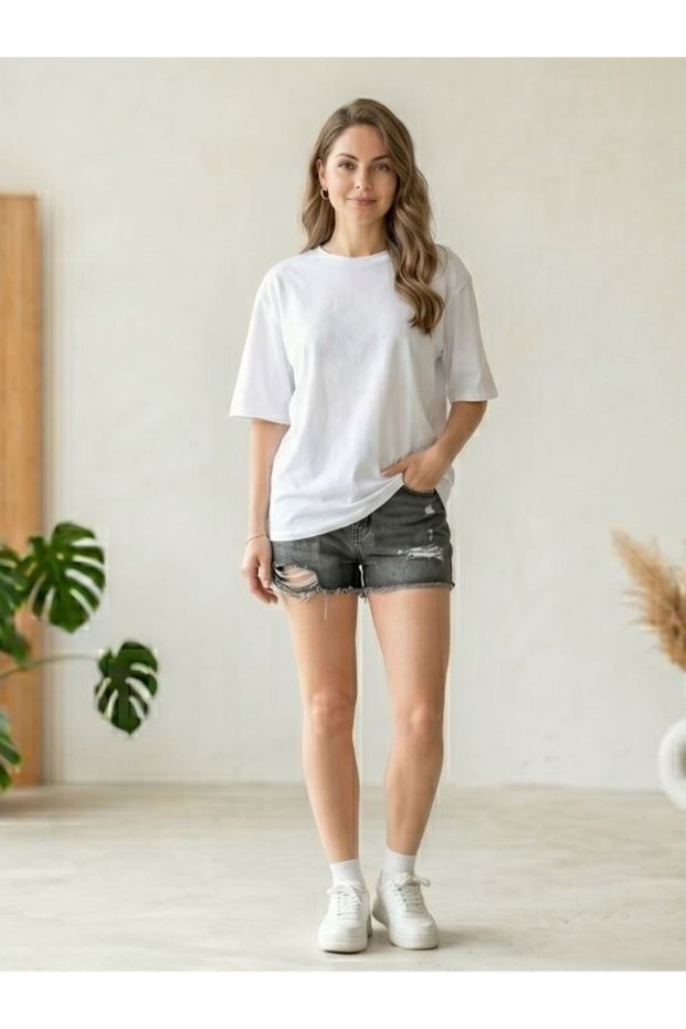 Women's Oversize Cotton Relaxed Fit T-Shirt