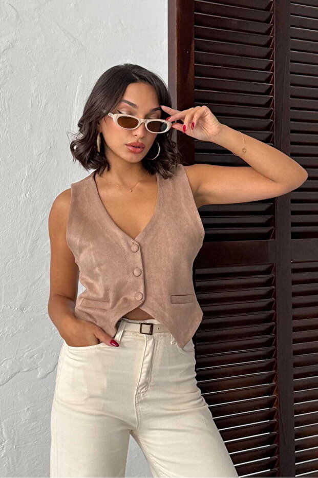 Mink Suede Vest | Vmf1528