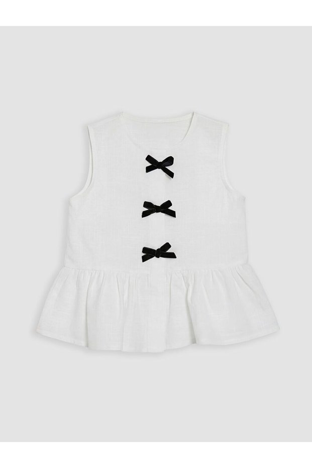 Lcw Kids Bow Detailed Ruffle Girls' Shirt