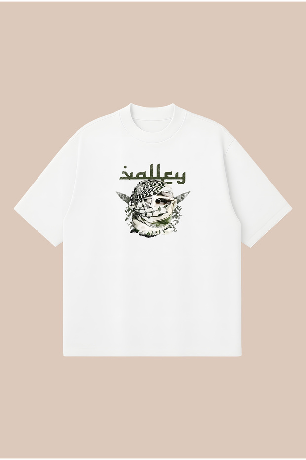 Valley War Spirit Boxy Fit Oversize Unisex 100% Cotton Tshirt – Printed T-Shirt | Streetwear