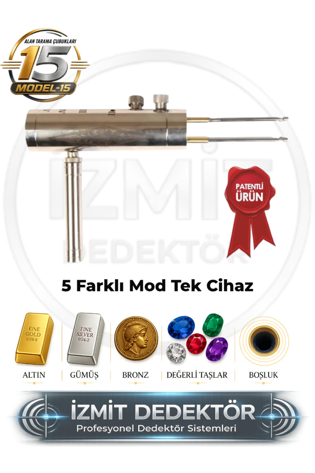 Model 15 Tarama Cihazı 5 Modlu Profesyonel Altın ve Define Sistemi