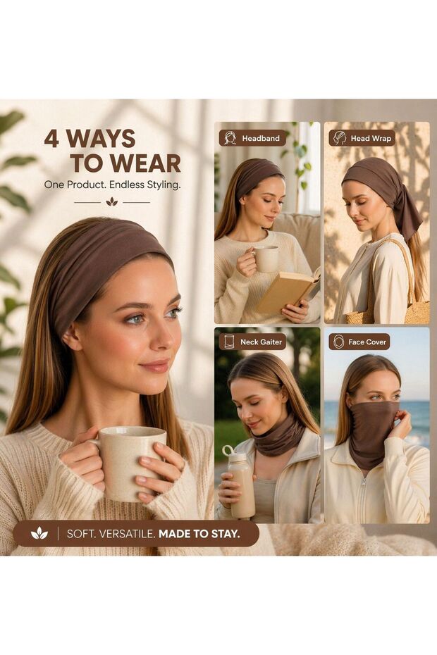 100% Cotton Flexible Soft Outdoor Multi-Purpose Bandana Neck Gaiter