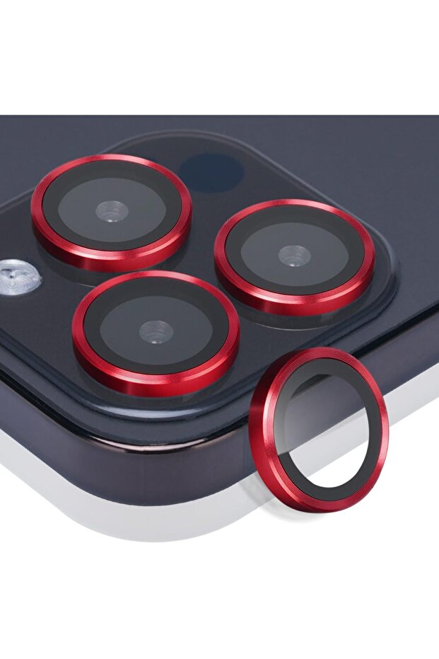 واقي عدسة كاميرا آيفون 15 برو ماكس و15 برو، مقاوم للخدش، زجاج مقوى لحماية العدسة