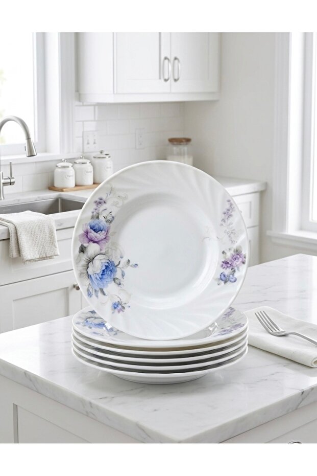 6-Piece Arcopal 17.5 cm Deep Dinner Plate