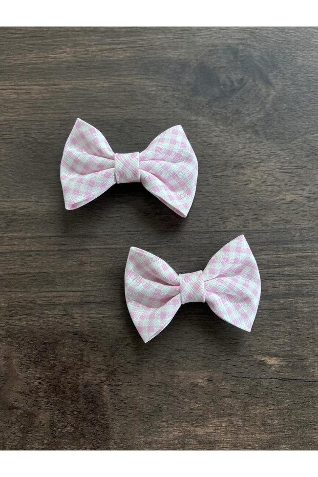 Checkered Double Hairless Baby Hairpin