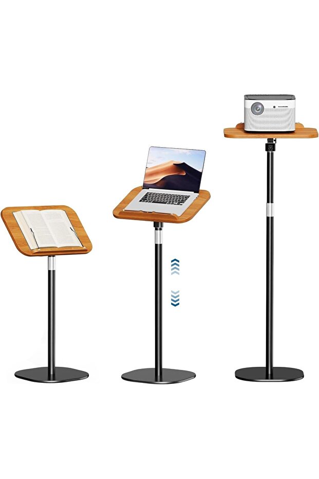 Height Adjustable Book Stand for Reading (50-170CM) - 180° Rotating Hands-Free Folding