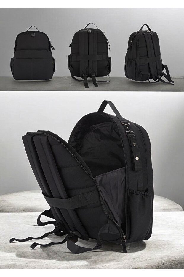 Luxury Black Large Size 1St Class Thermal Multi-Pocket Mother Baby Care Bag