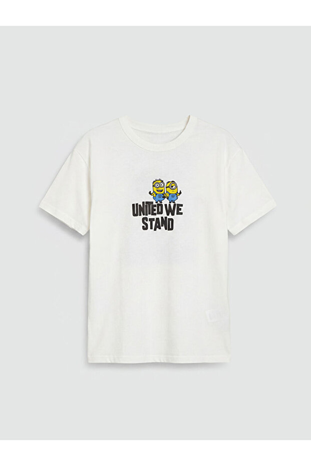 ESVAB • تي شيرت للأولاد مطبوع عليه Modern & Seçkin Zero Roba Collar Minions