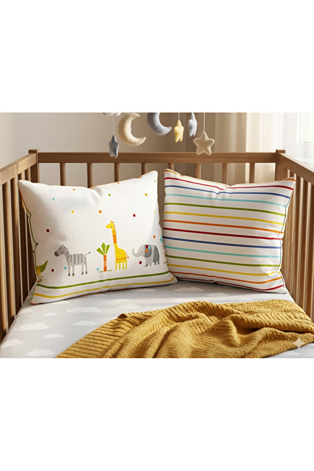 100% Cotton 2-Piece Pillowcase Set for Baby Boy & Child 35 X 45 cm