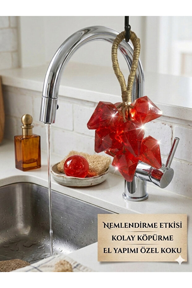 صابون سالكام الطبيعي العضوي المعطر ذو التأثير المرطب باللون الأحمر الكريستالي
