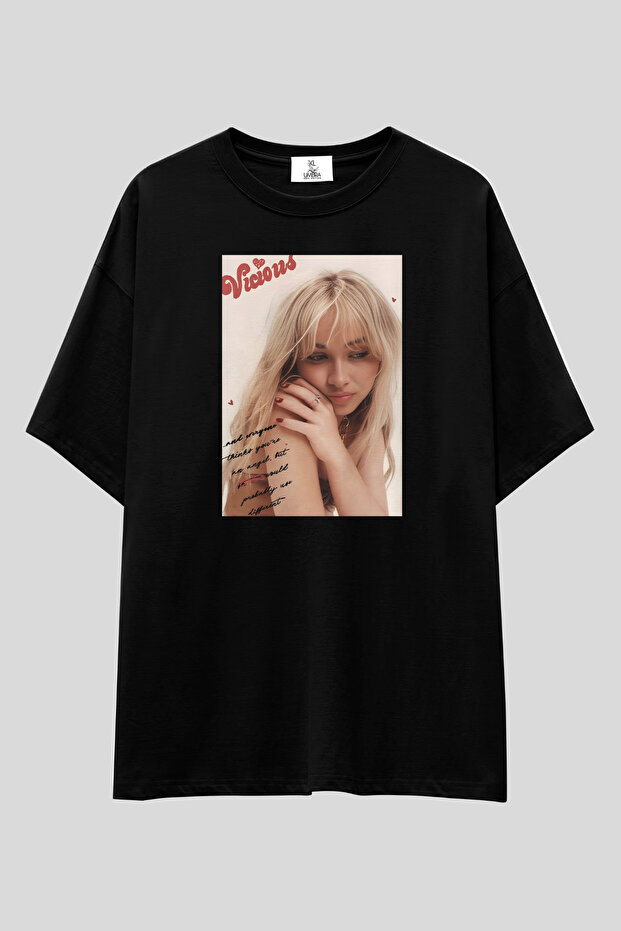 Sabrina Carpenter T-Shirt | Unisex 100% Cotton Pop Star Y2K Printed Custom Design Tee
