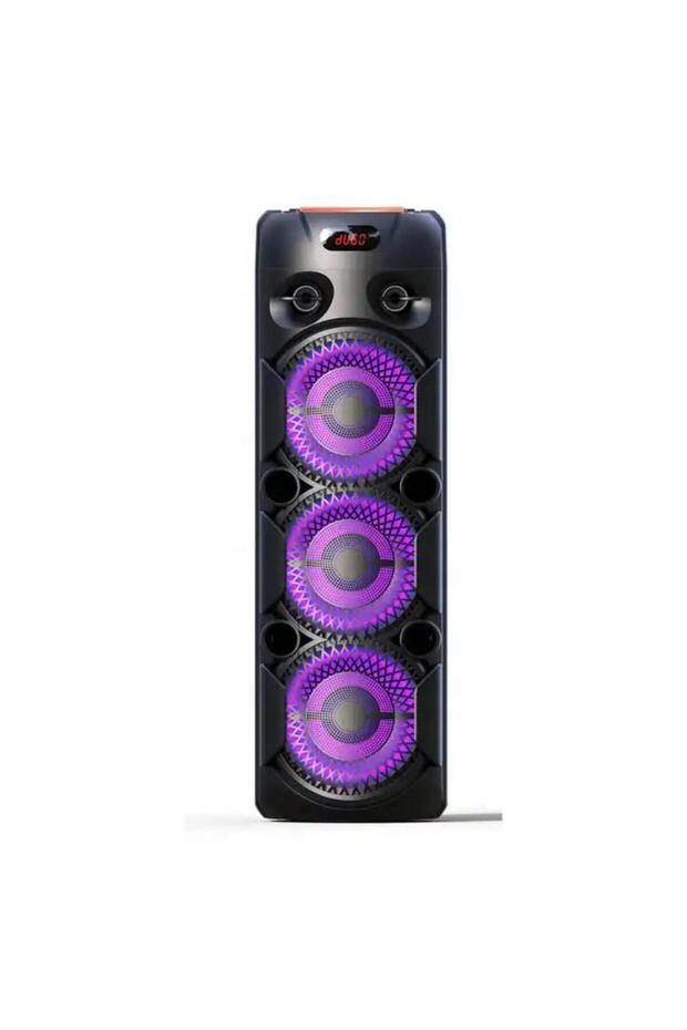 Big Outdoor DJ Party Speaker RGB Lights Bluetooth Karaoke Speaker with Mic & Bass Boost