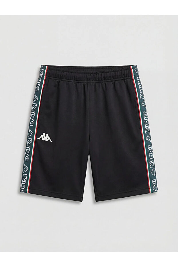 Black Standard Fit Unisex Sports Shorts