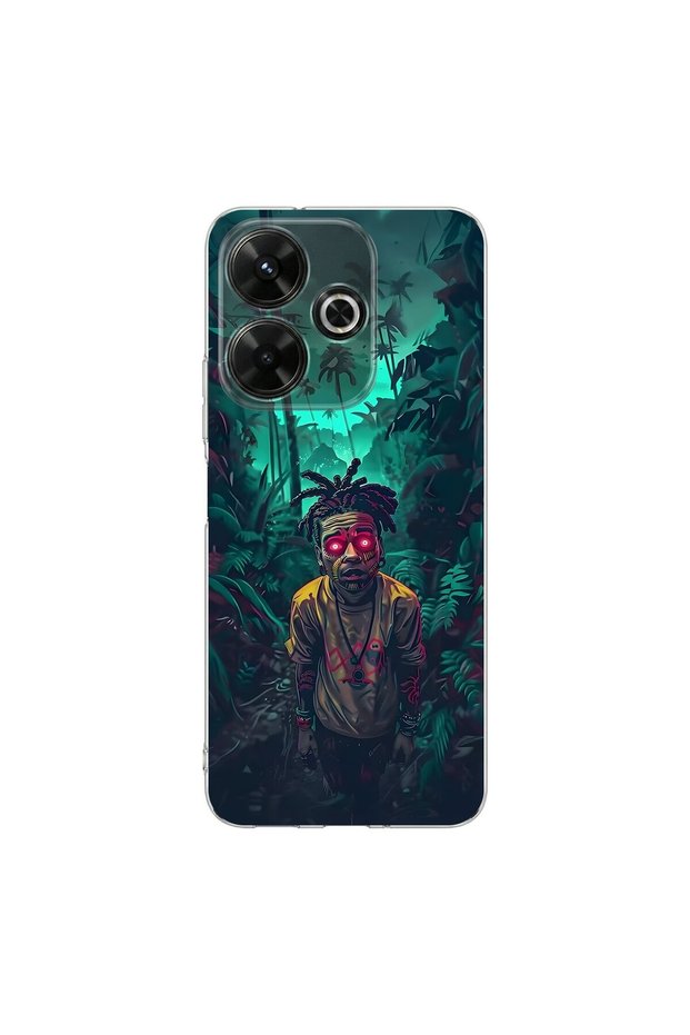 Redmi 13 Compatible Aesthetic 7 Design Transparent Case