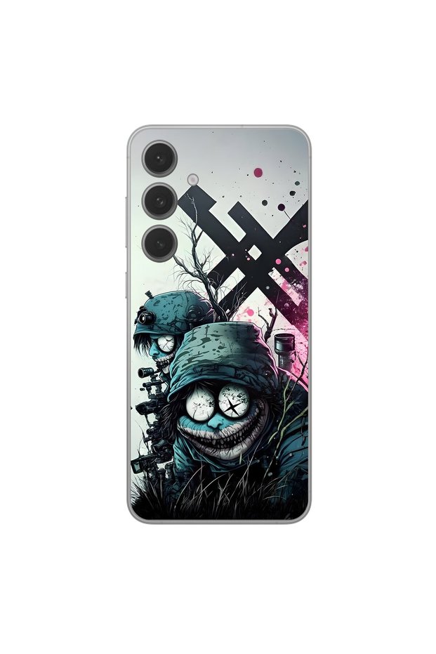 Samsung Galaxy S25 Fe Compatible Aesthetic 6 Design Transparent Case