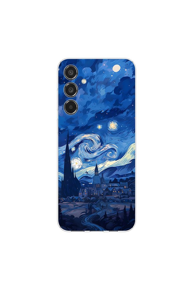 Samsung Galaxy M35 Compatible Aesthetic 8 Design Transparent Case