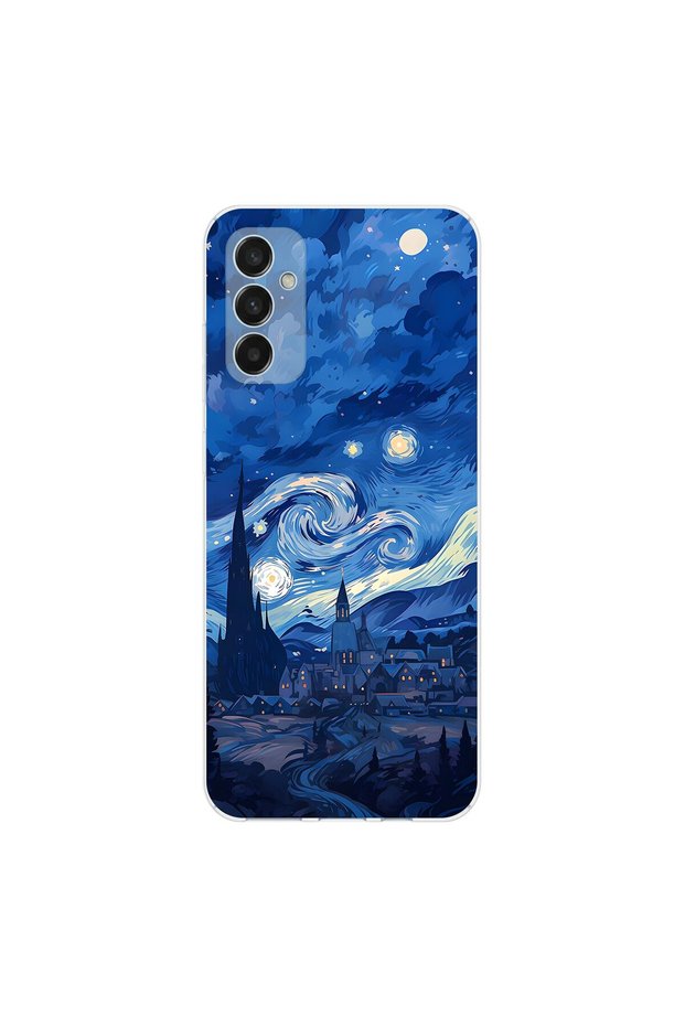 Samsung Galaxy M23 Compatible Aesthetic 8 Design Transparent Case