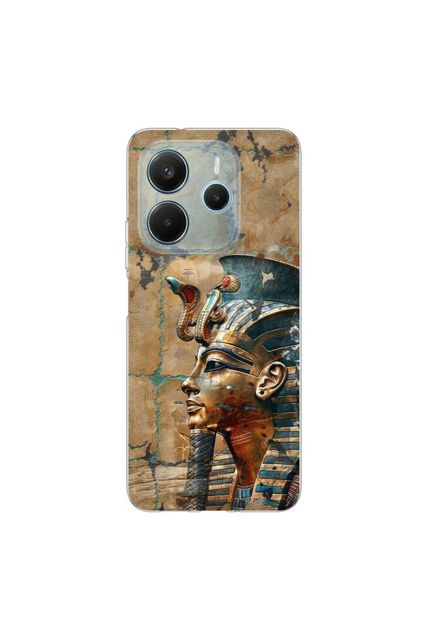 حافظة شفافة متوافقة مع Redmi Note 14 بتصميم أنتيك 6