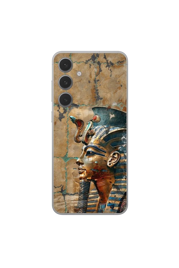 Samsung Galaxy S25 Fe Compatible Antique 6 Design Transparent Case