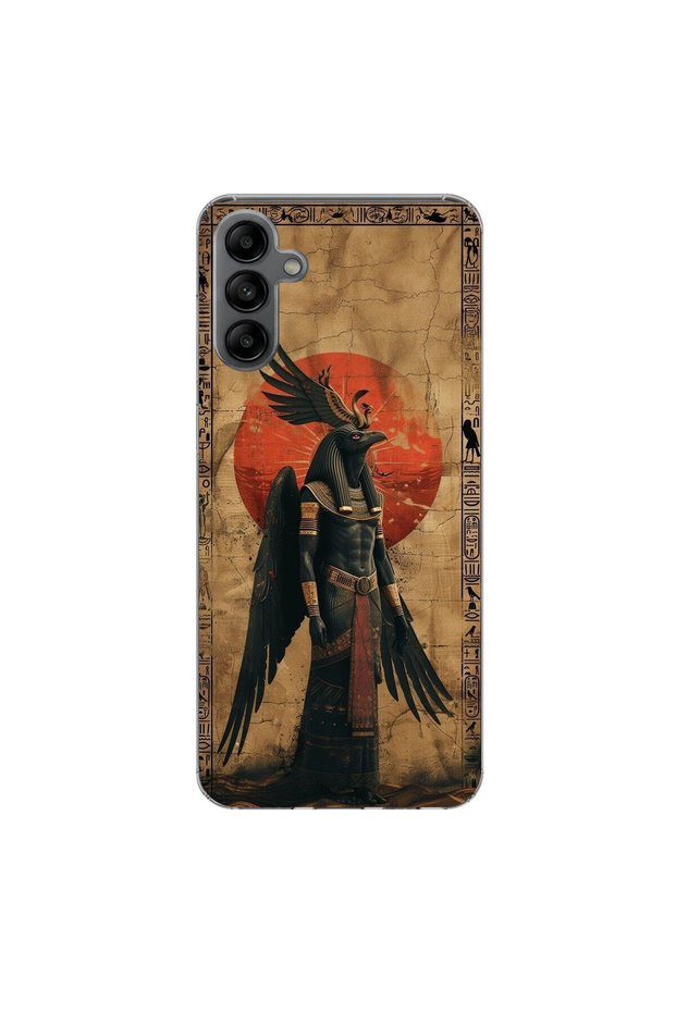 Samsung Galaxy A05S Compatible Antique 7 Design Transparent Case