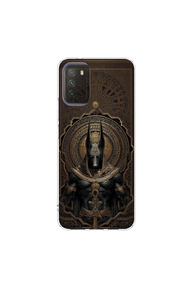 Poco M3 Compatible Antique 1 Design Transparent Case