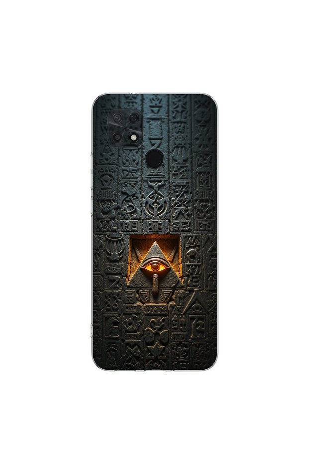 حافظة شفافة متوافقة مع Poco C40 بتصميم Antique 5