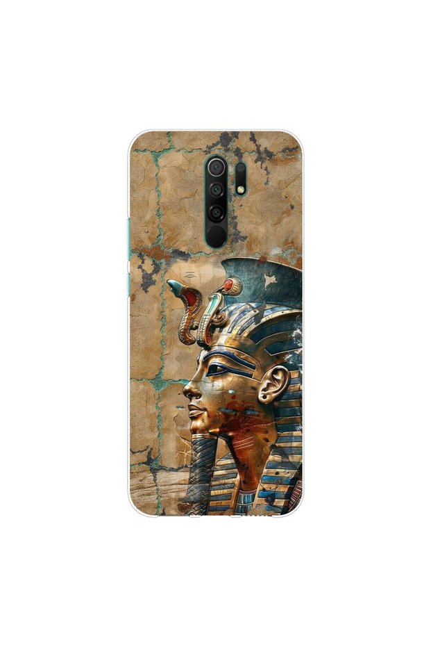 حافظة شفافة متوافقة مع Redmi 9 بتصميم Antique 6