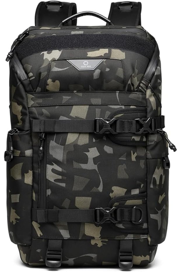 9617 22L Laptop Backpack 15.6 Inch Water-Resistant Anti-Theft Travel Sports Bag Camo