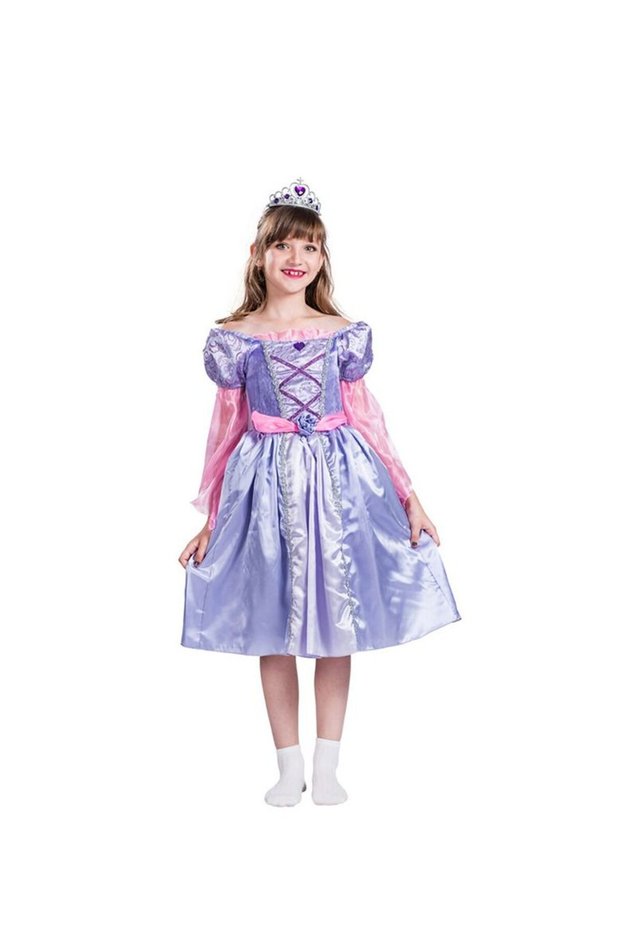 Girls Princess Dress Up Costume,Party Cosplay Outfit, With Headwear, Birthday Gift For Kids