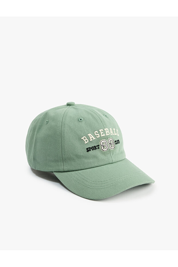 Embroidered Cotton Cap Hat