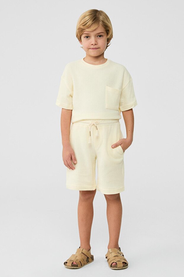 Bg Store Boys' Ecru Shorts