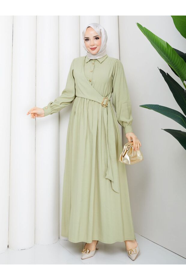 Women's Side Buckle Modal Dress