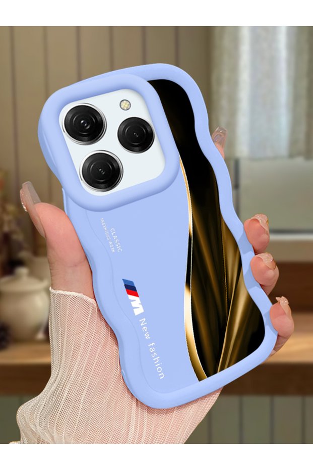 Tecno Spark 20 Pro Compatible Shockproof Simple Blue Silicone Phone Case Bmw Pattern