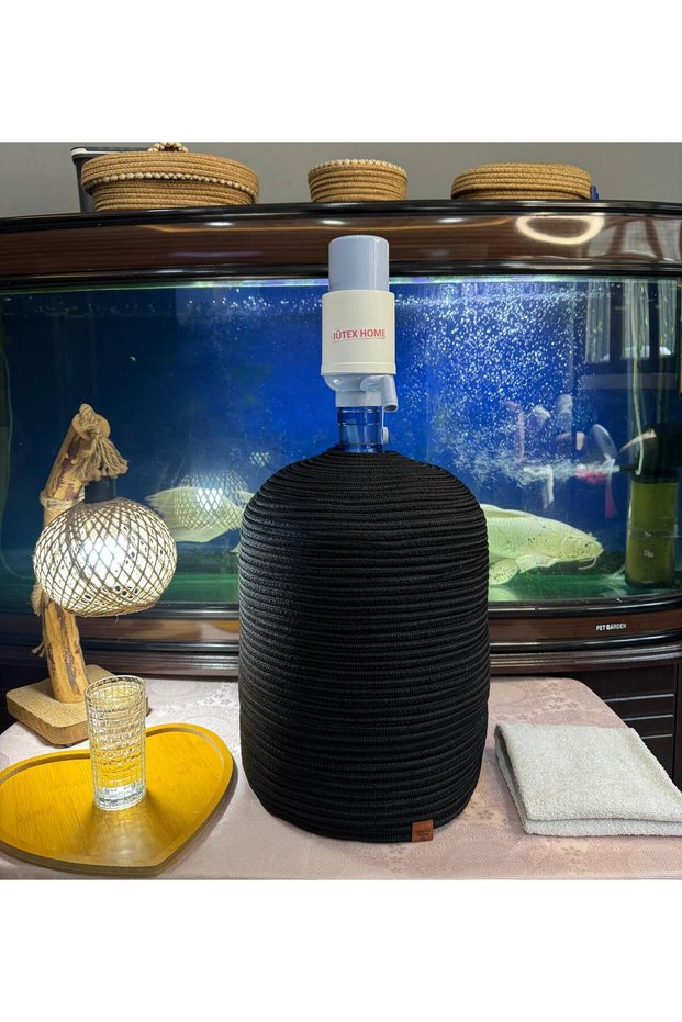 Bottle Cover with Jute Straw Bamboo Pattern, Natural Jute Look, Decorative Basket, Bottle Cover