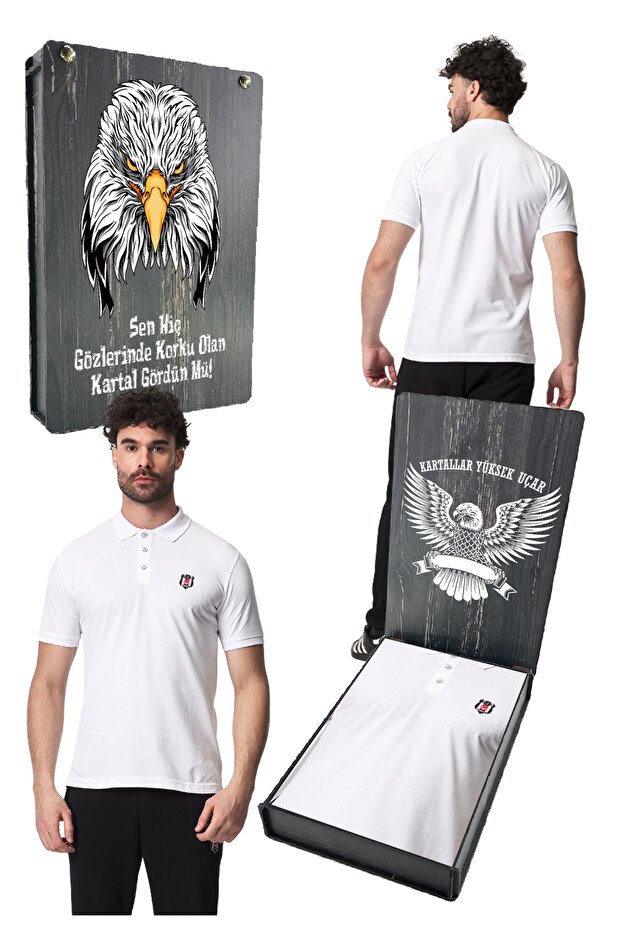 Original Licensed White Polo T-Shirt with Uv Box Gift