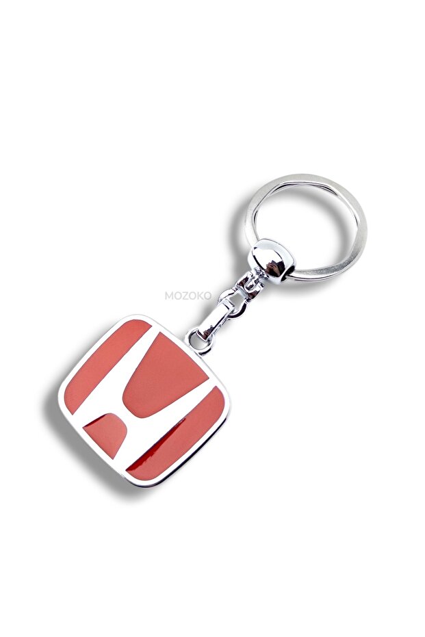 High Quality Red Honda Logo Drop Printed Stylish Gift Car Keychain
