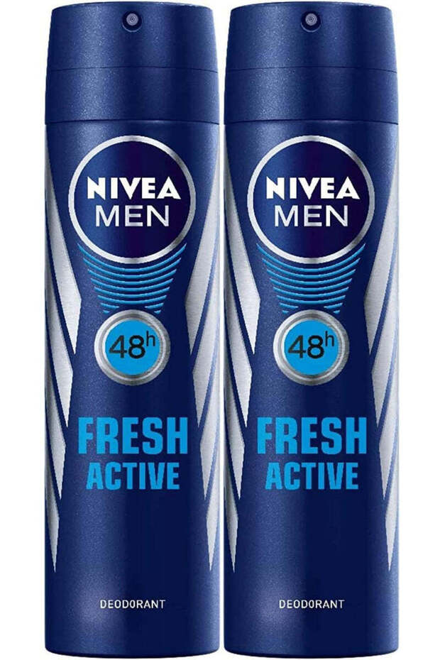 Men Deodorant, Fresh Active, Spray-2 X 150 ML