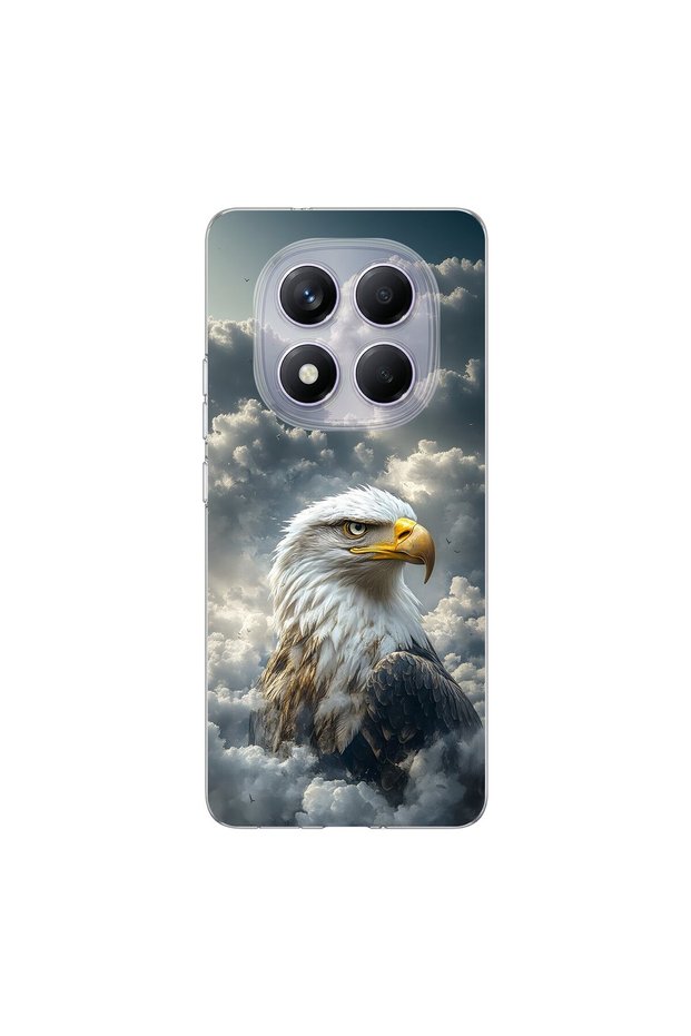 Redmi Note 14 Pro Compatible Eagle Design Transparent Case