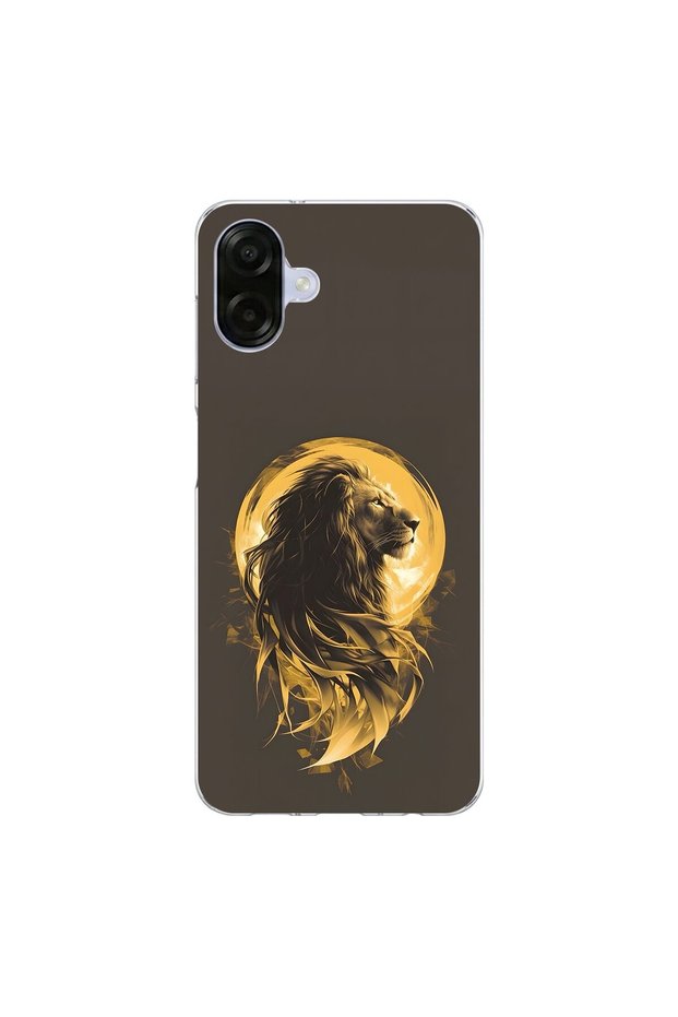 Samsung Galaxy A07 Compatible Lion Design Transparent Case