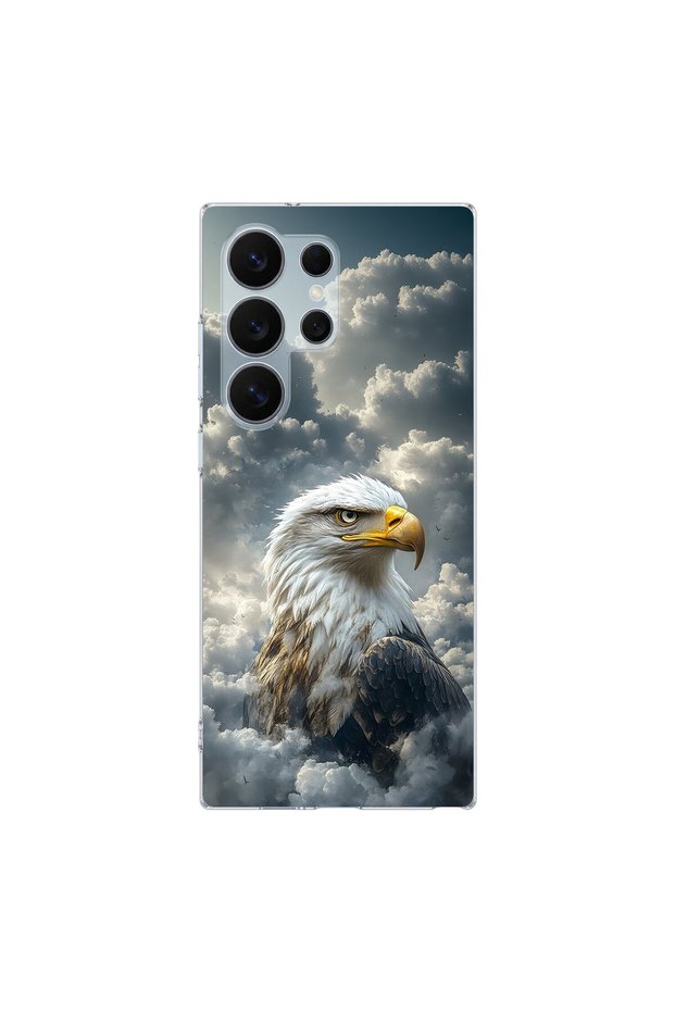 Samsung Galaxy S26 Ultra Compatible Eagle Design Transparent Case