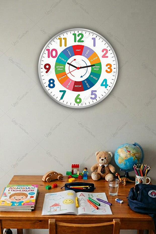 Educational Wooden Wall Clock Special for Children