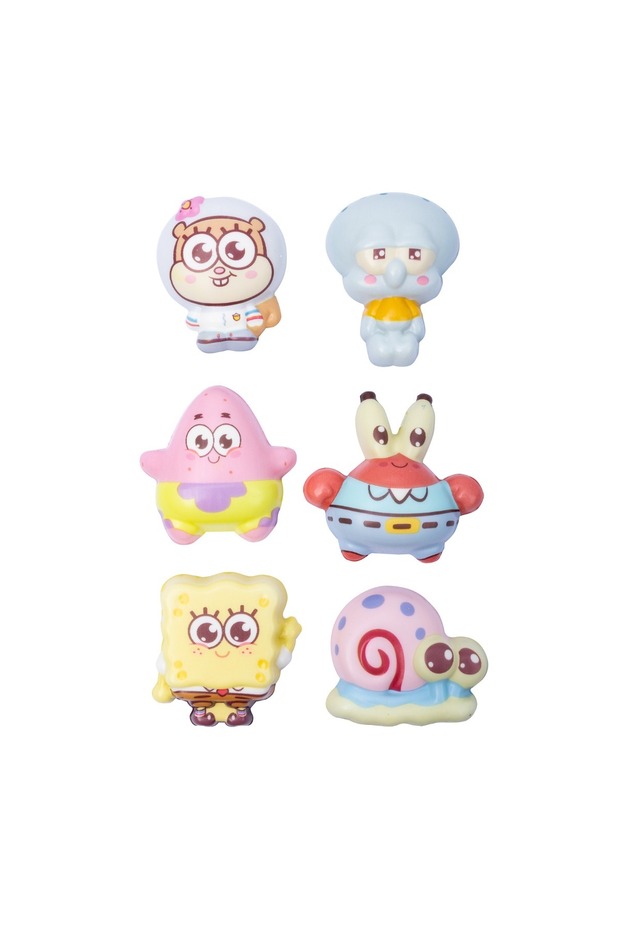 Set 6 figurine squishy, Sponge Bob, SquarePants - 2