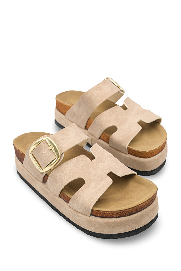 Phoebe Viven Women's Slippers 0012704 Beige
