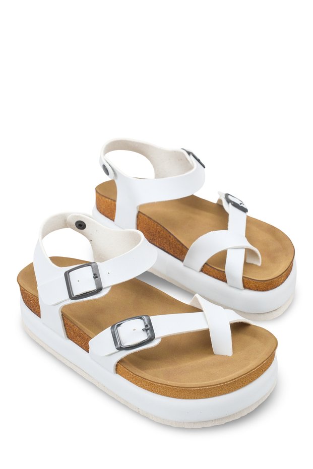 Nashira Sola Women's Flip Flop Sandals 0012702 White