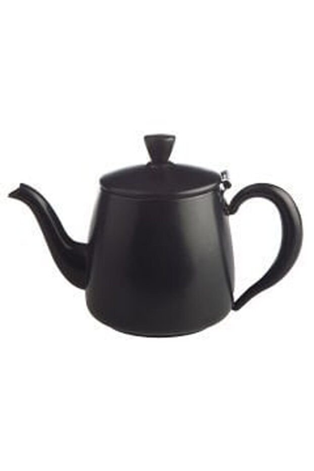 Steel Coffee and Tea Pot 550 ml Black Modern Serving Pot Cafe & Restaurant