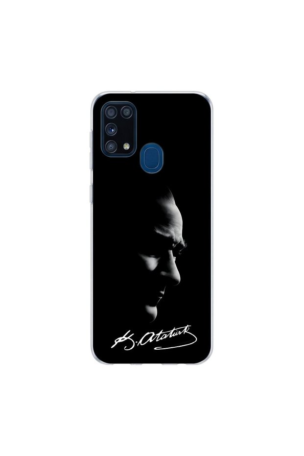 Samsung Galaxy M31 Compatible Ataturk 1 Design Transparent Case