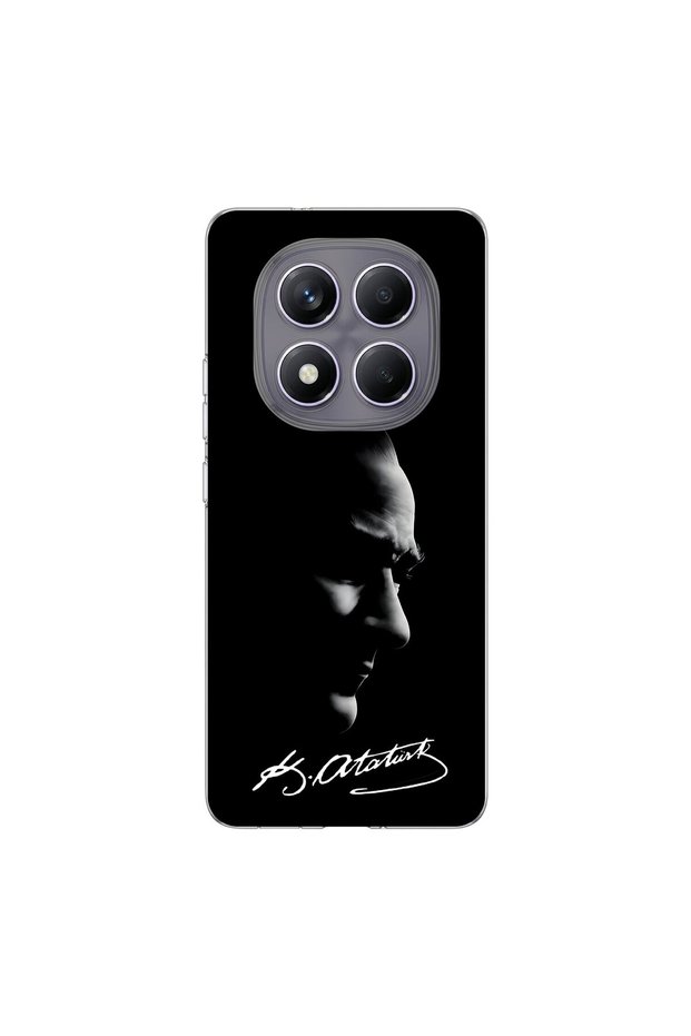 Redmi Note 14 Pro Compatible Ataturk 1 Design Transparent Case