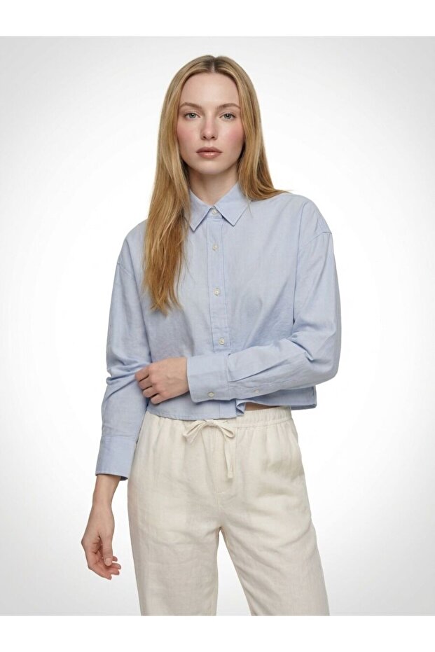 Long Crop Women's Shirt U.Sleeve
