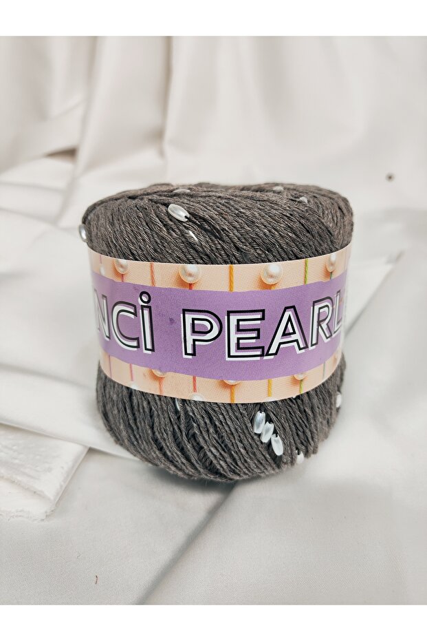 Pearl Cotton Brown Hand Knitting Yarn 50Gr. (4 Pieces) - Color: 1303