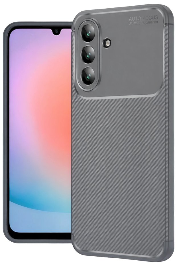 Gldisptm New Galaxy A57 5g Auto Focus Carbon Cover (90355) - Gray